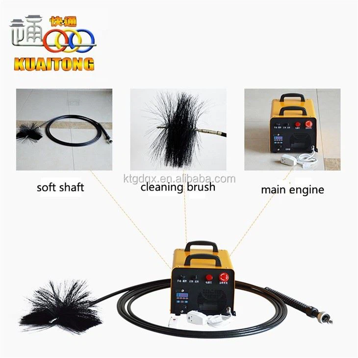 Duct cleaning with brush